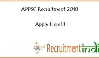 APPSC Recruitment 2018
