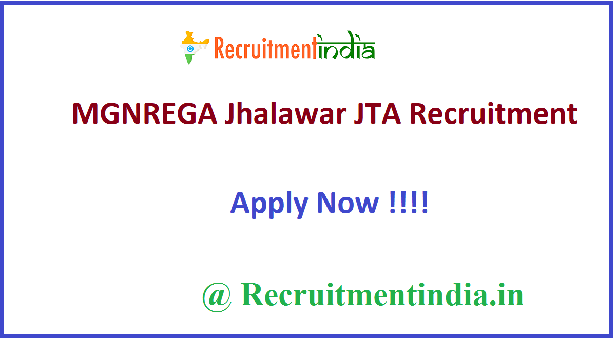 MGNREGA Jhalawar JTA Recruitment 