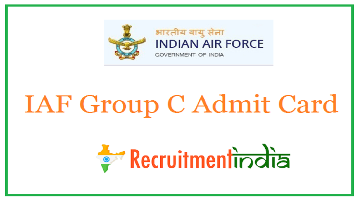 IAF Group C Admit Card