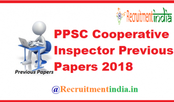 PPSC Cooperative Inspector Previous Papers 2018