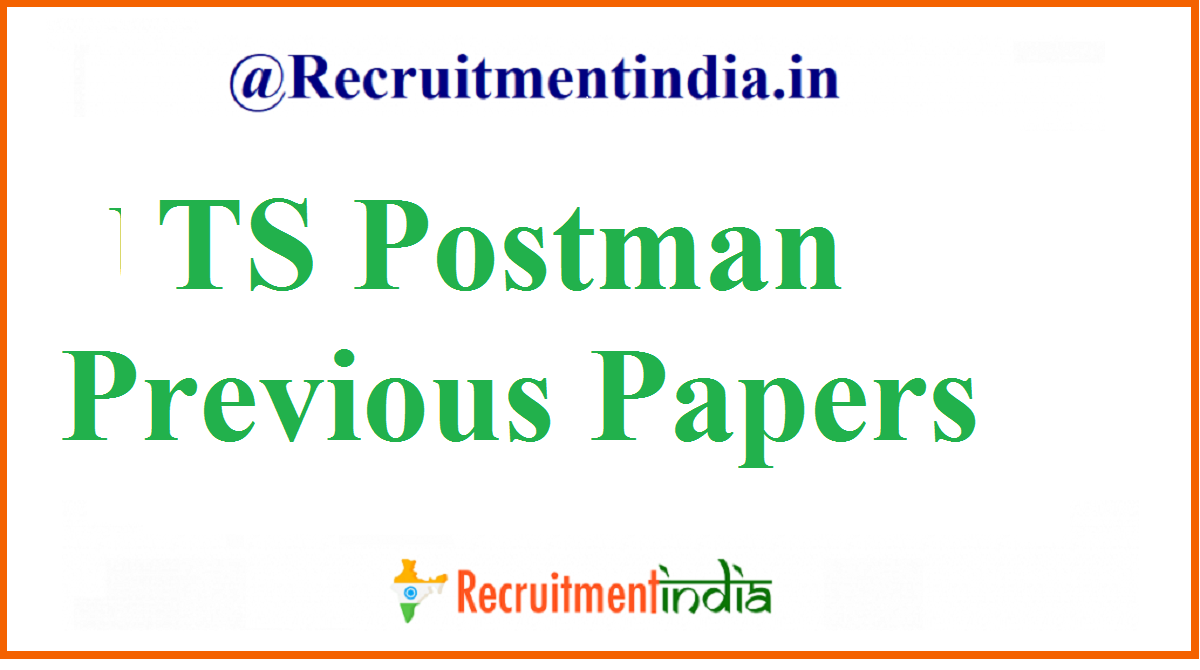 TS Postman Previous Papers