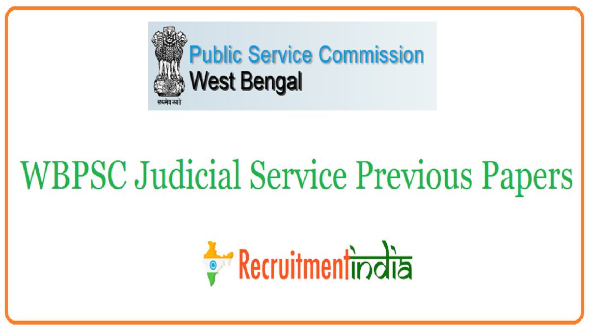 WBPSC Judicial Service Previous Papers