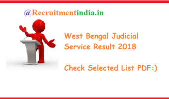 West Bengal Judicial Service Result