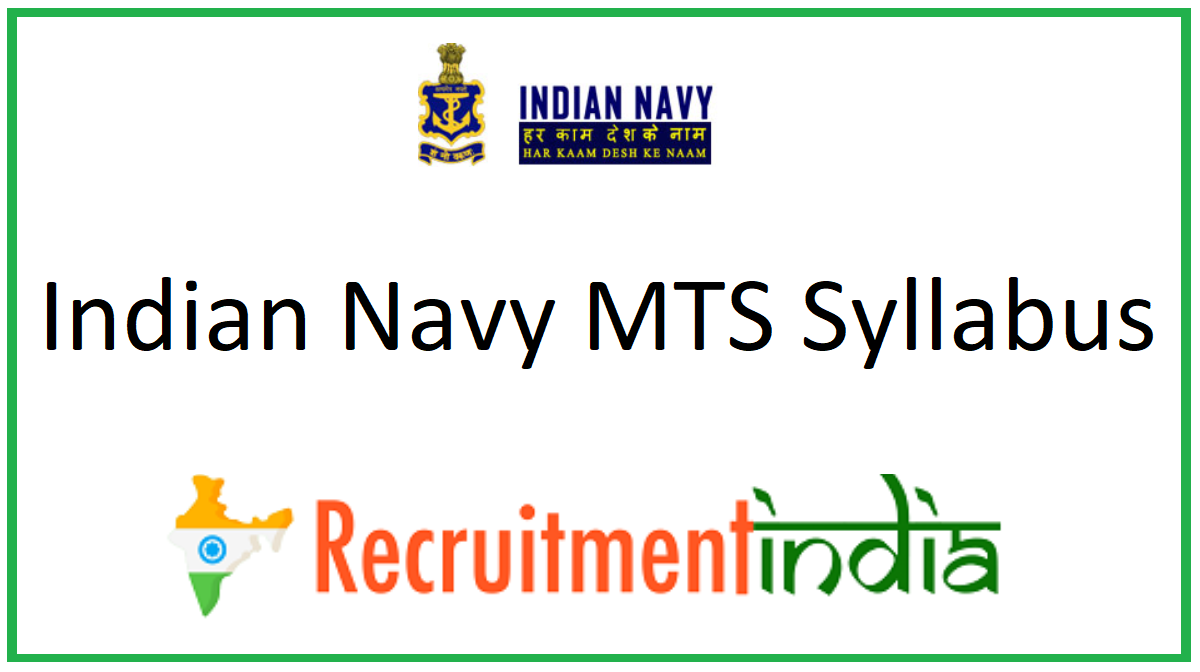 Indian Navy MTS Syllabus