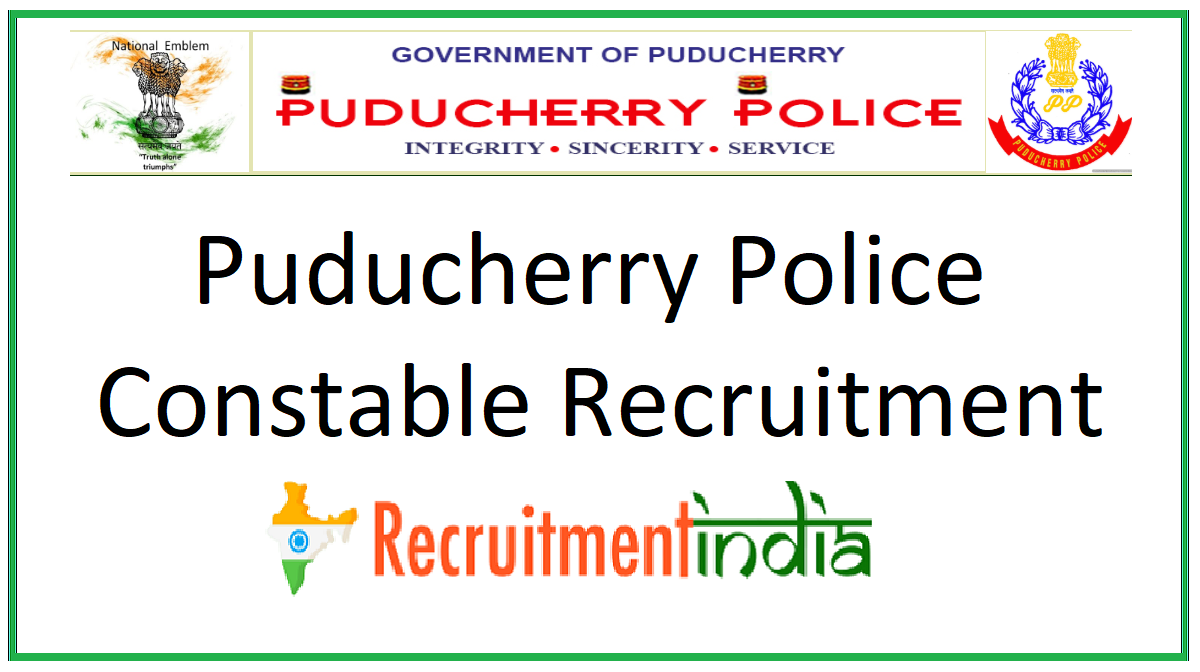Puducherry Police Constable Recruitment