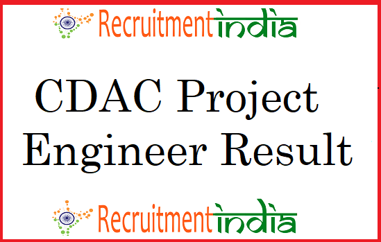 CDAC Project Engineer Result