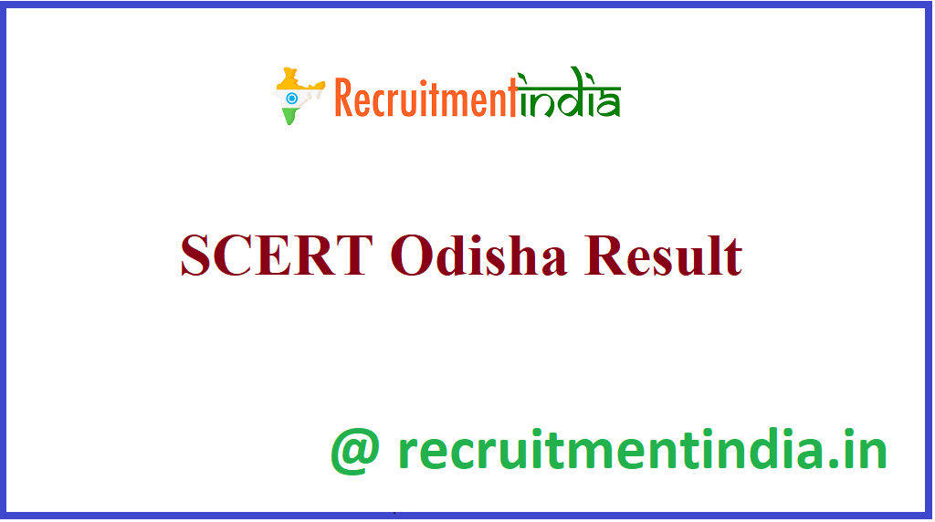 SCERT Odisha Result 