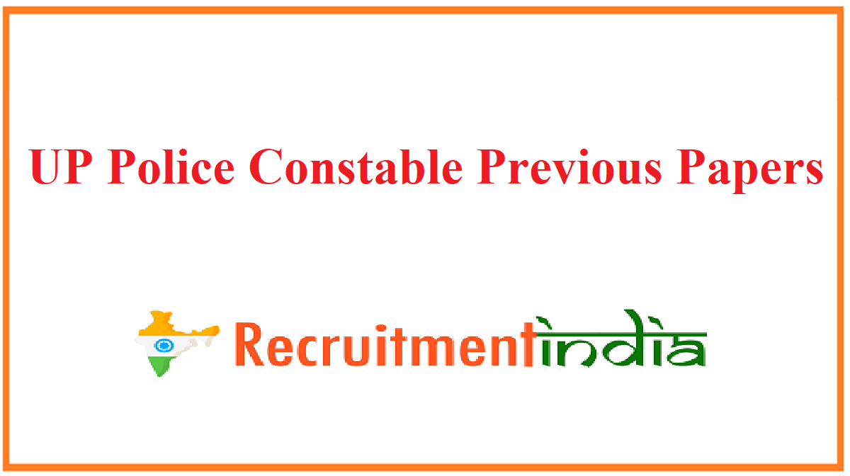 UP Police Constable Previous Papers