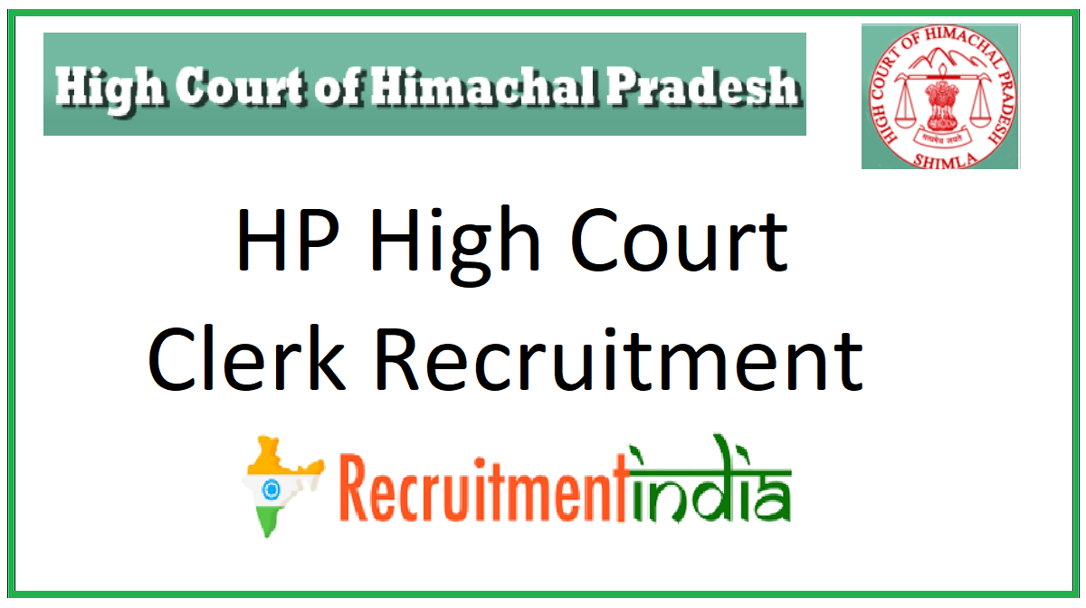 HP High Court Clerk Recruitment