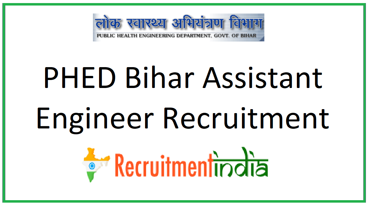 PHED Bihar Assistant Engineer Recruitment