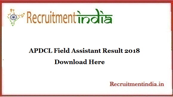 APDCL Field Assistant Result 