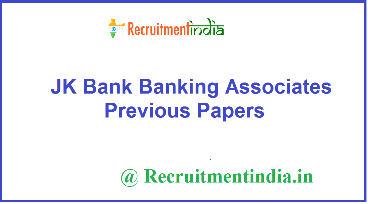 JK Bank Banking Associates Previous Papers