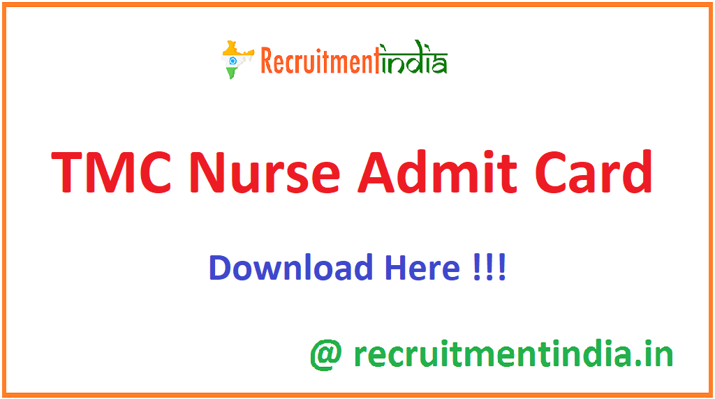 TMC Nurse Admit Card