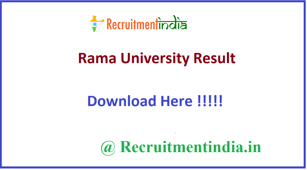 Rama University Result
