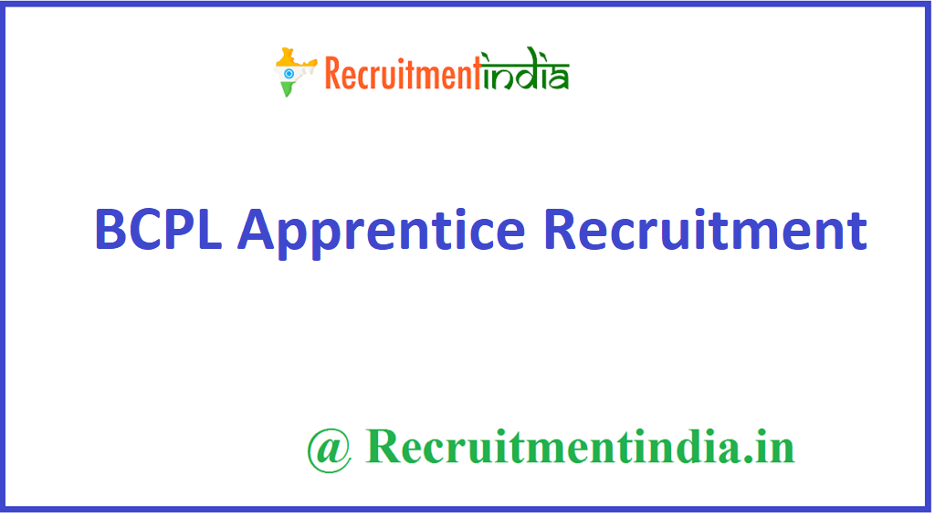 BCPL Apprentice Recruitment