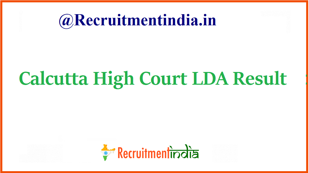 Calcutta High Court LDA Result