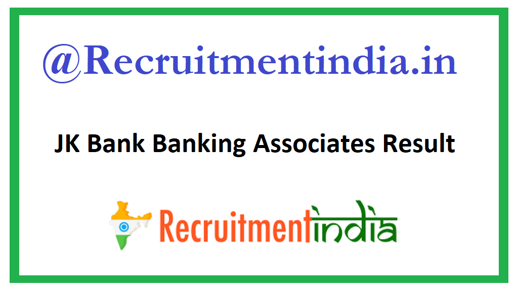 JK Bank Banking Associates Result 