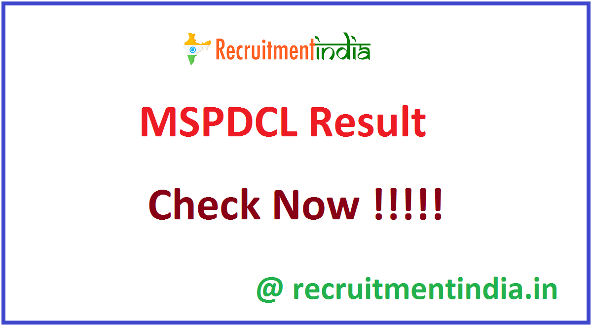 MSPDCL Result