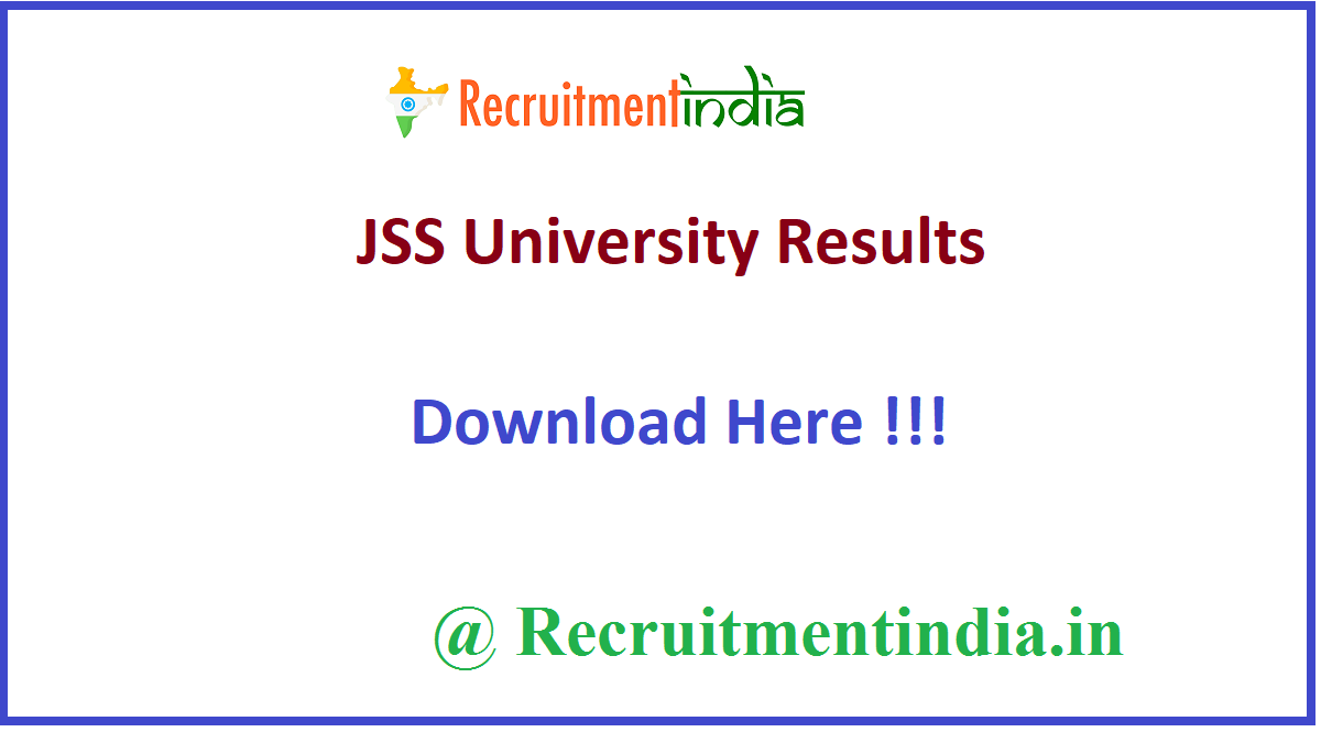JSS University Results 
