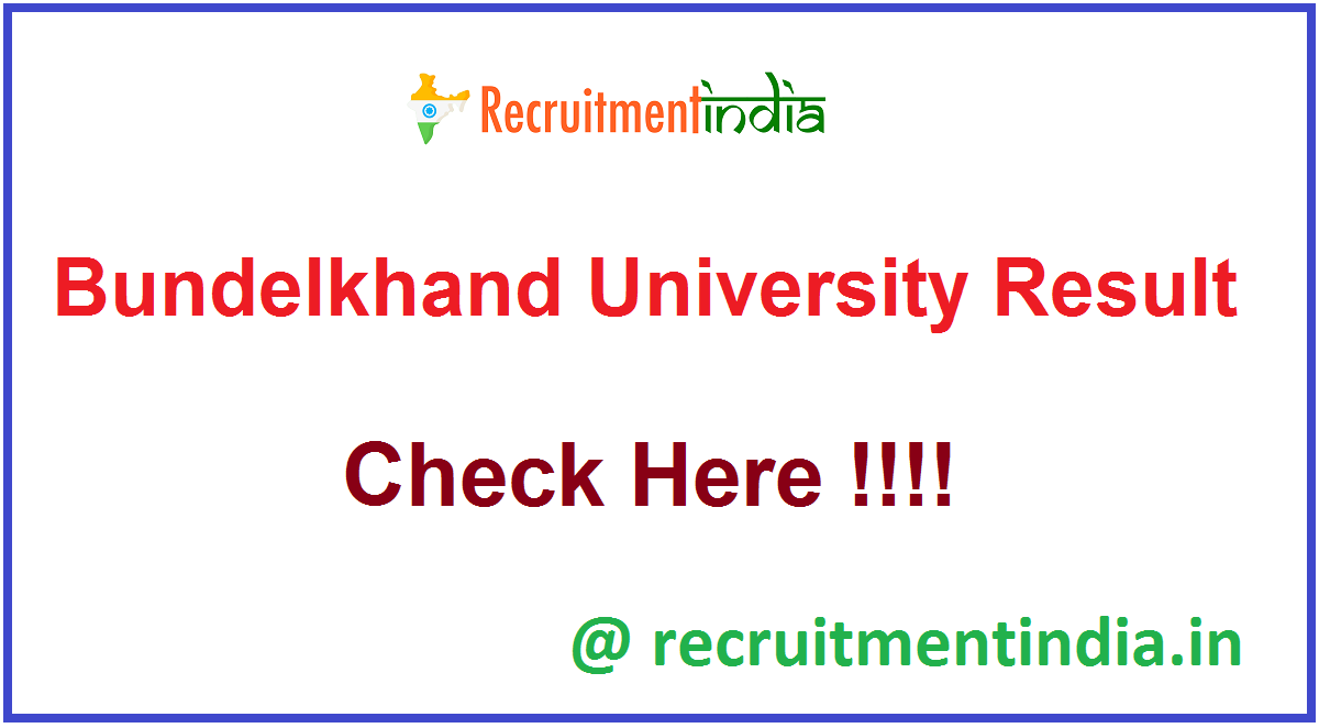 Bundelkhand University Result
