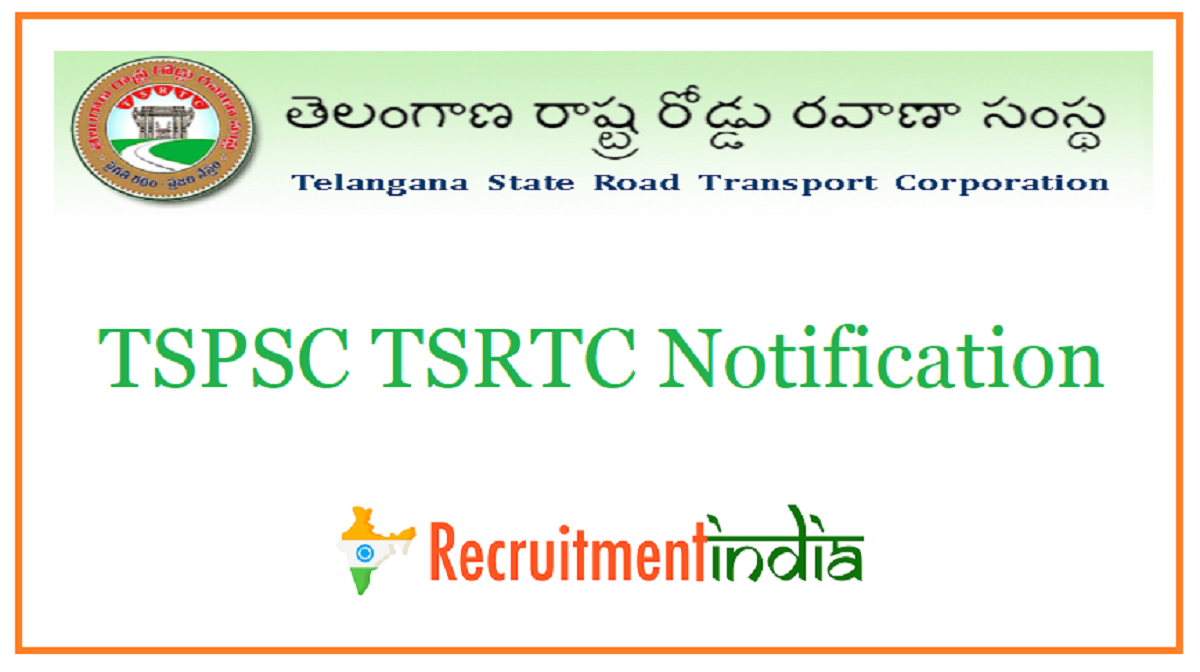 TSPSC TSRTC Notification