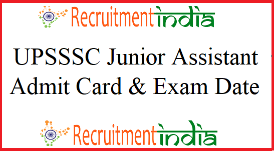 UPSSSC Junior Assistant Admit Card