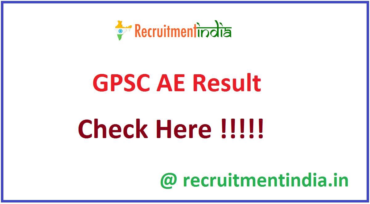 GPSC AE Result