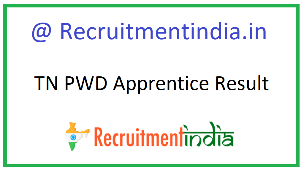 TN PWD Apprentice Result