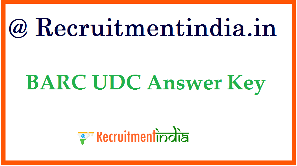 BARC UDC Answer Key