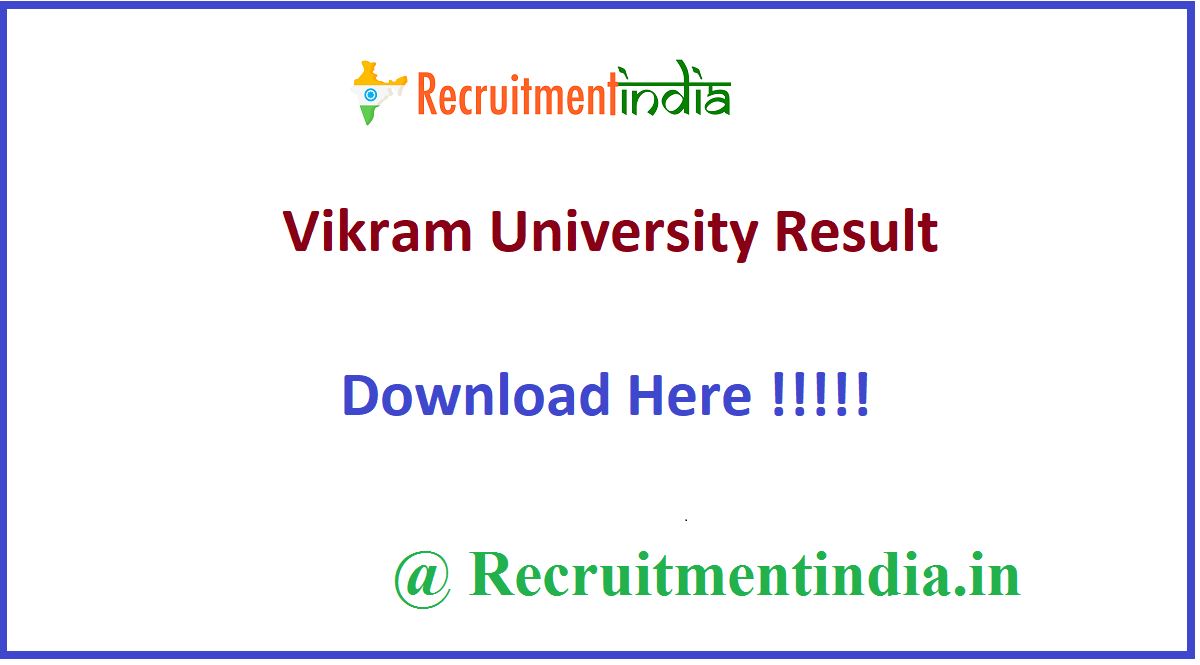 Vikram University Result 