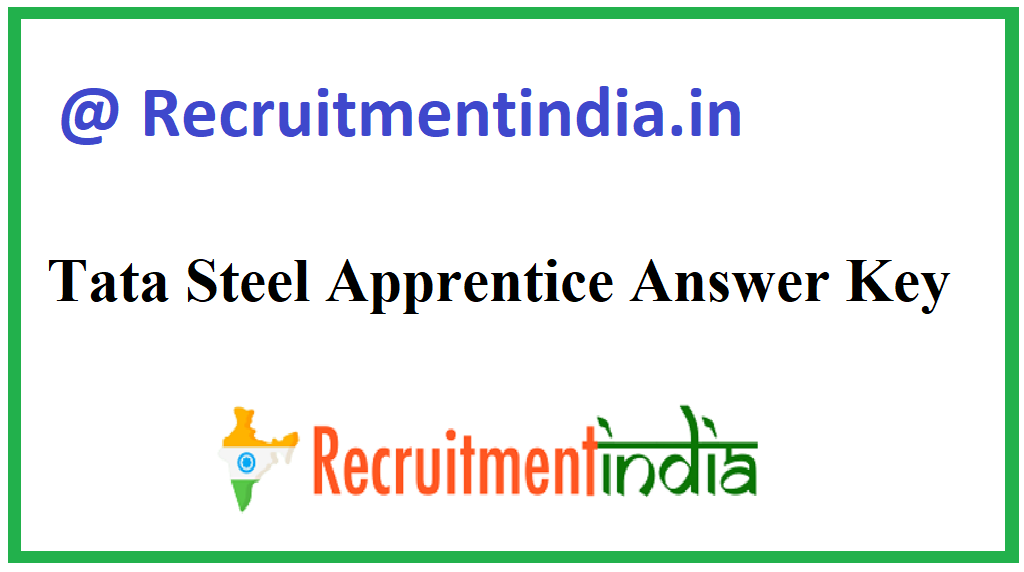 Tata Steel Apprentice Answer Key
