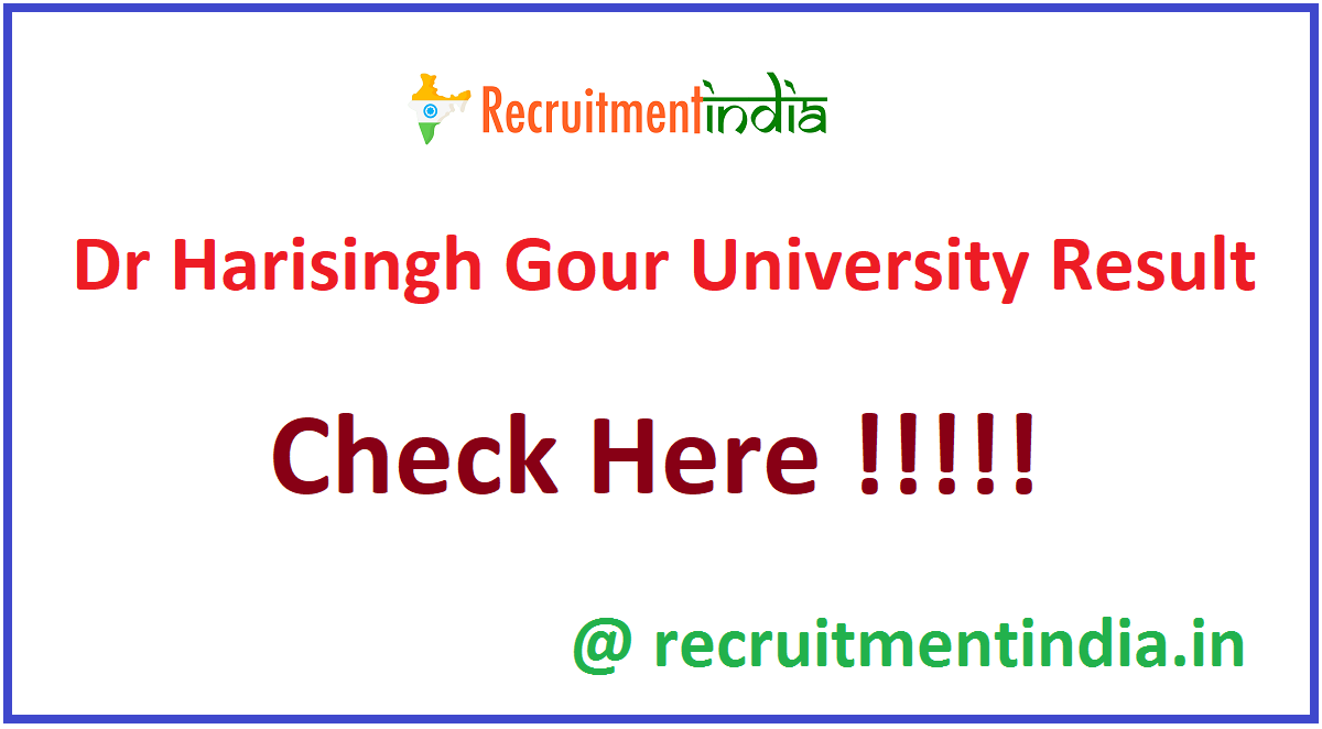 Dr Harisingh Gour University Result