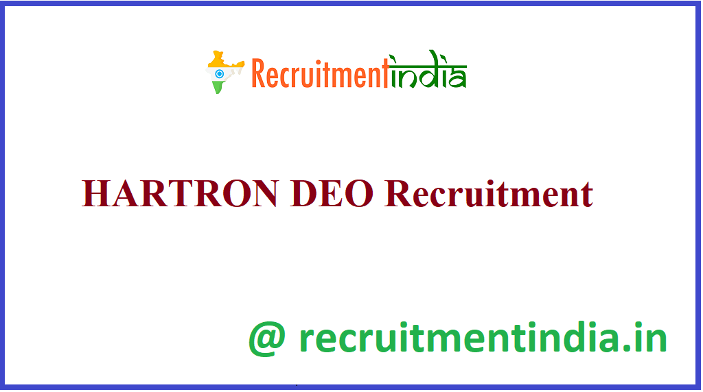 HARTRON DEO Recruitment 