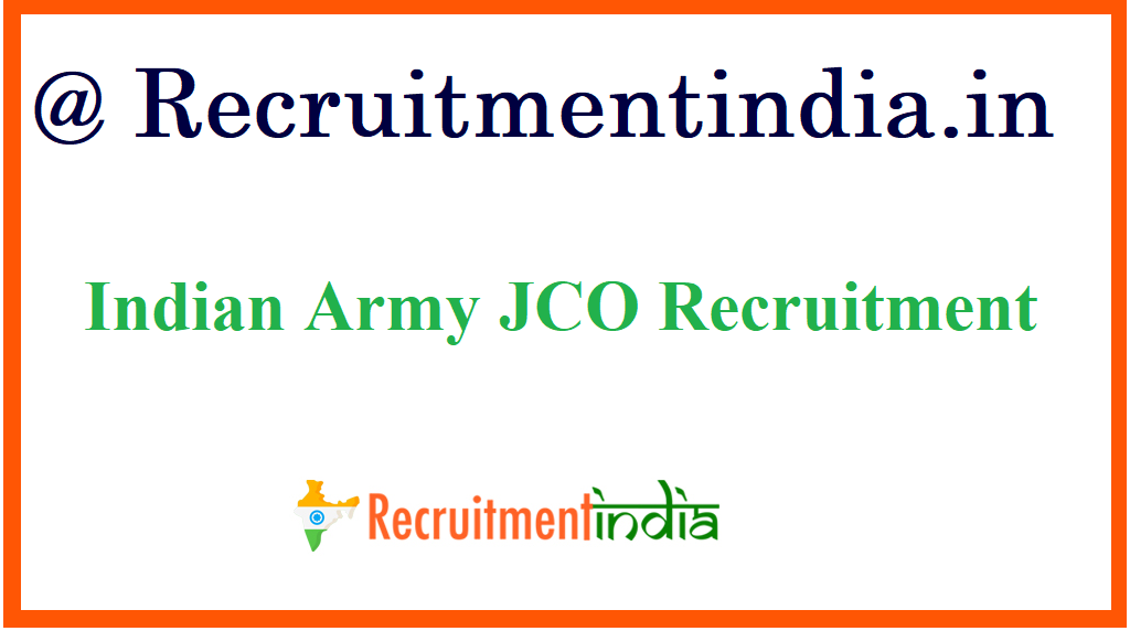 Indian Army JCO Recruitment 