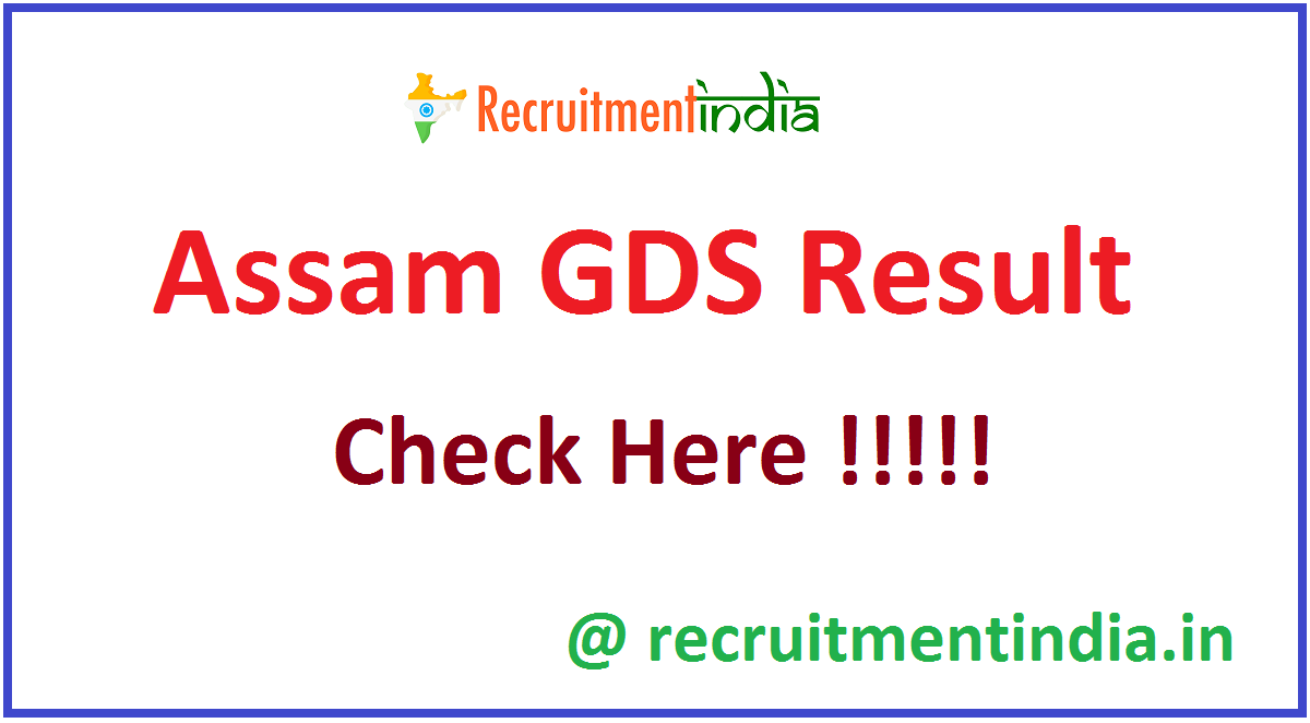 Assam GDS Result