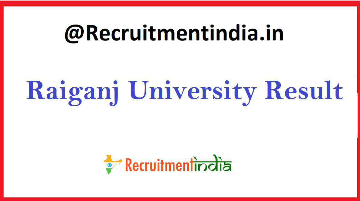 Raiganj University Result 