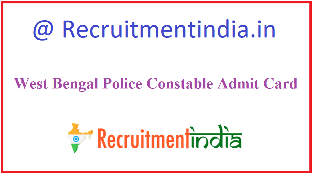 West Bengal Police Constable Admit Card 