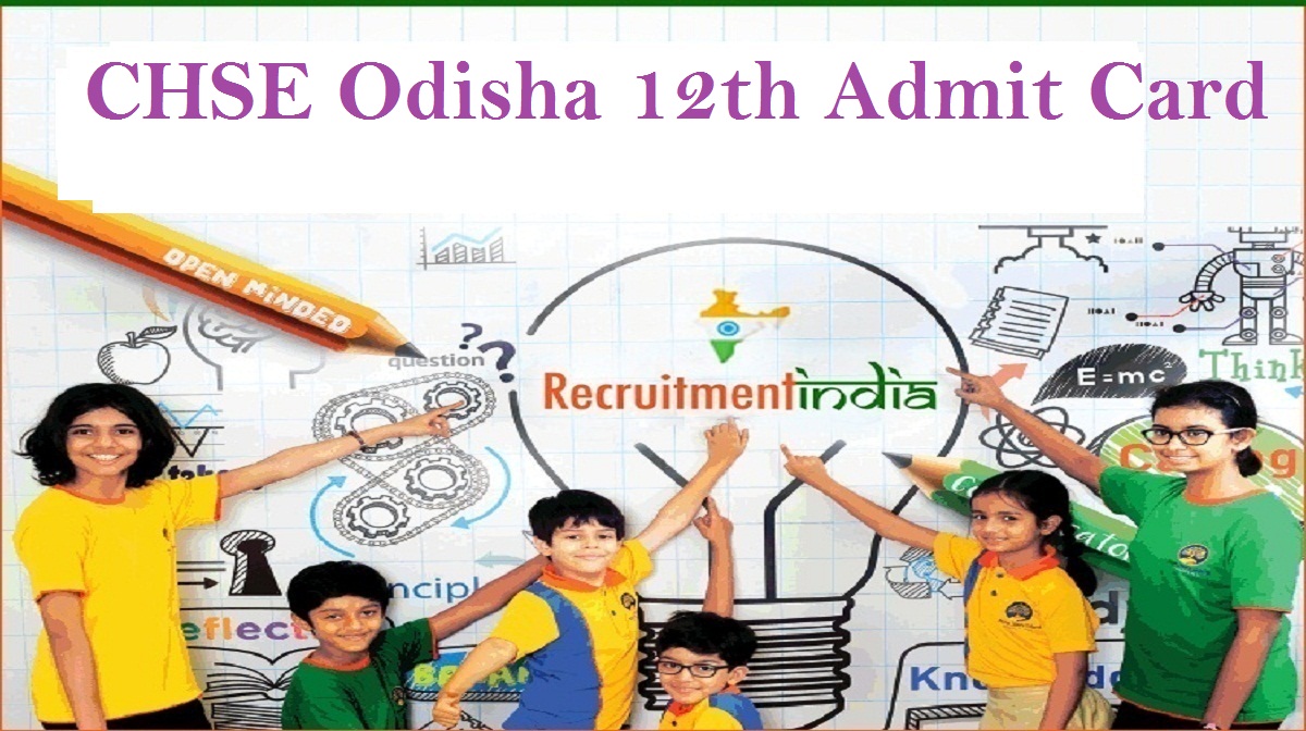 CHSE Odisha 12th Admit Card