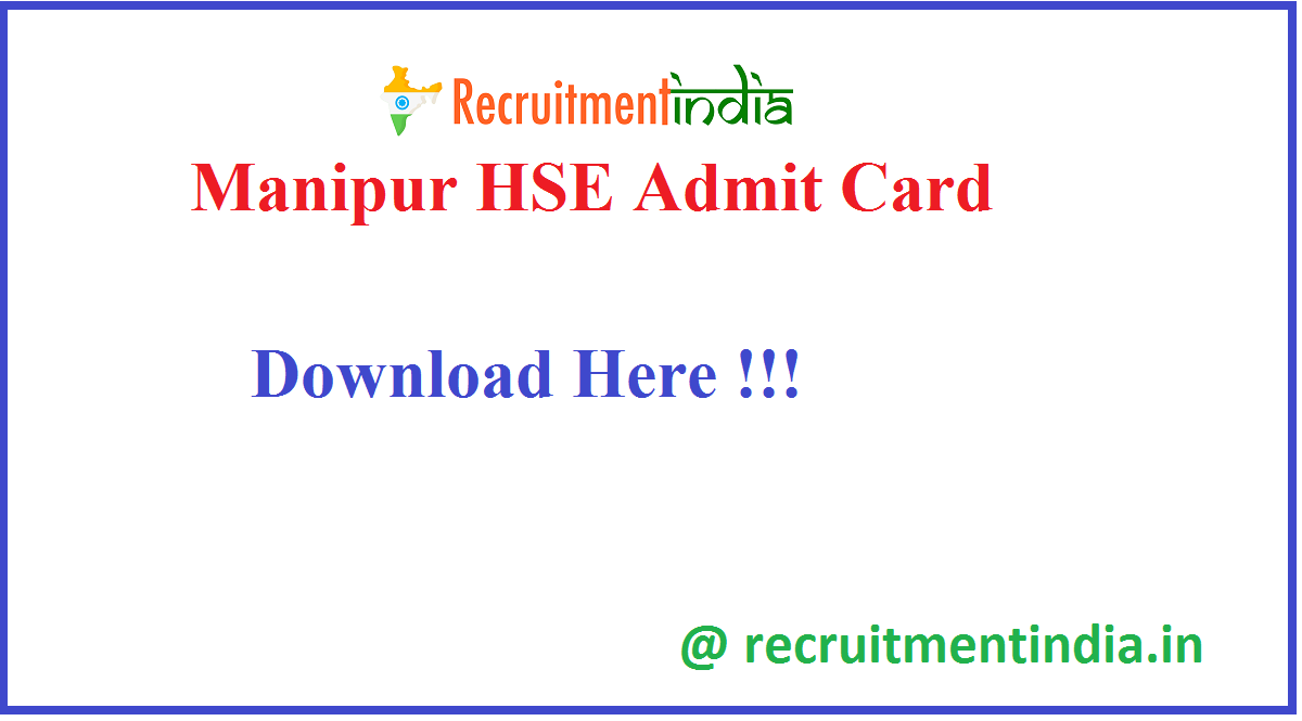 Manipur HSE Admit Card 