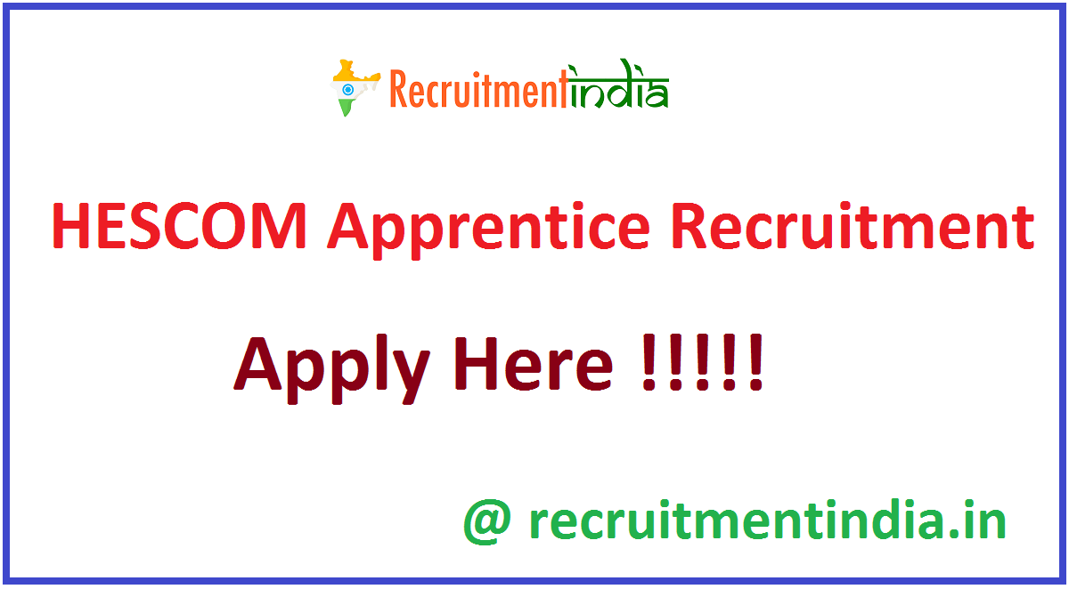HESCOM Apprentice Recruitment