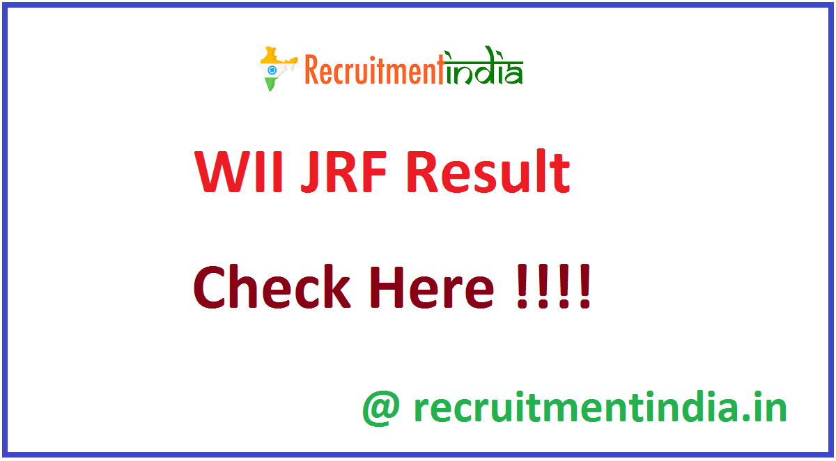 WII JRF Result