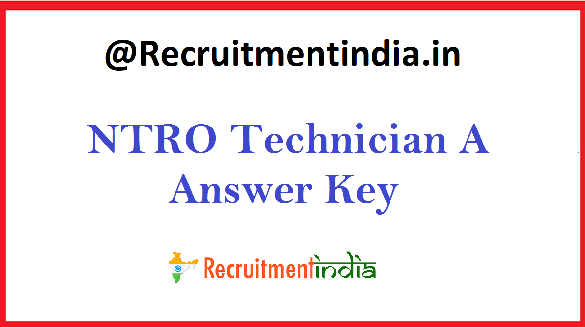 NTRO Technician A Answer Key