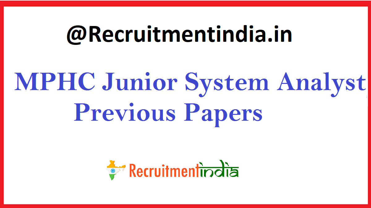 MPHC Junior System Analyst Previous Papers