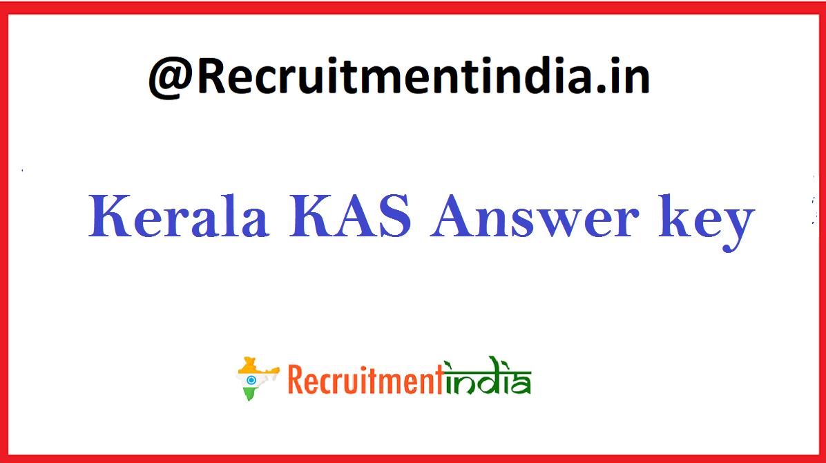Kerala KAS Answer key 