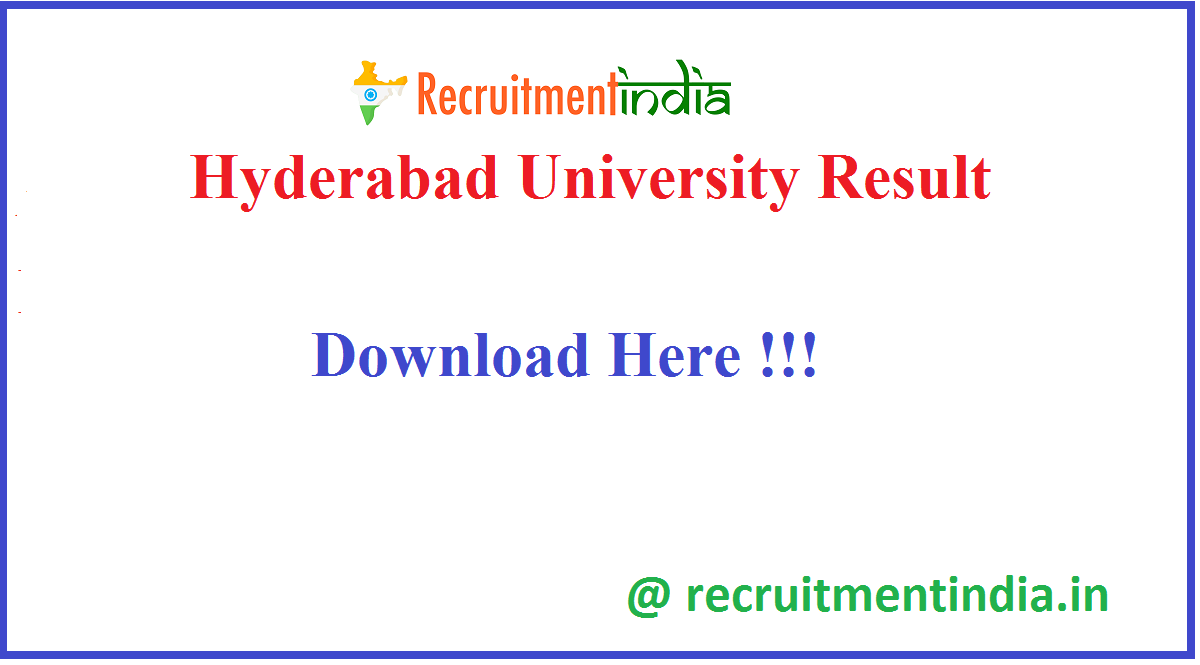 Hyderabad University Result 