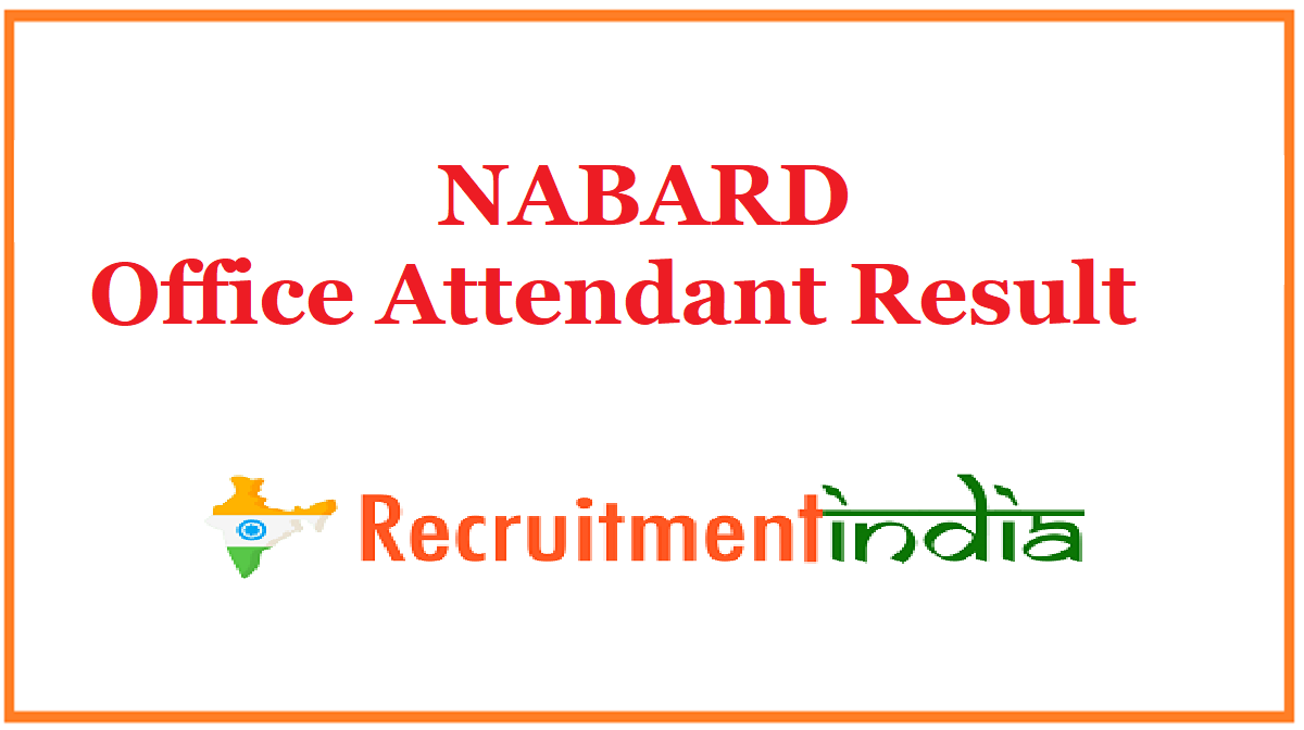 NABARD Office Attendant Result 
