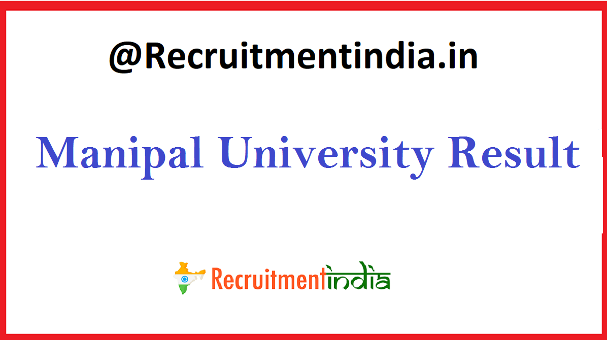 Manipal University Result 
