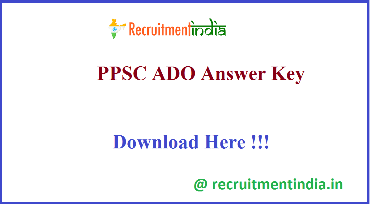 PPSC ADO Answer Key 