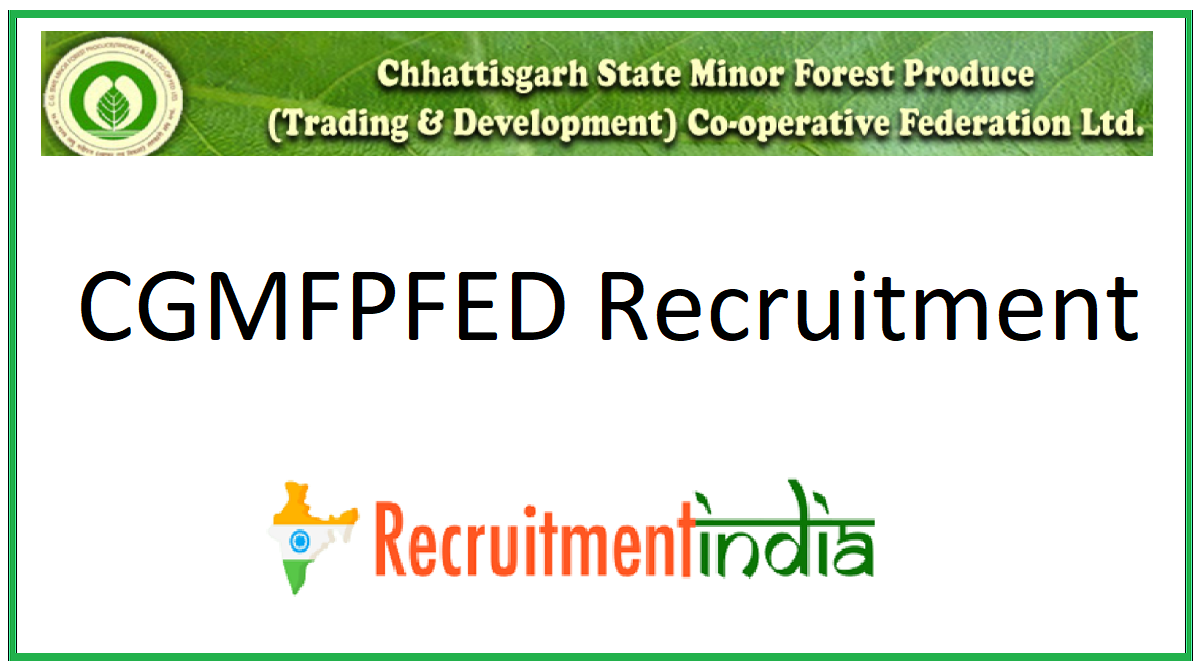 CGMFPFED Recruitment