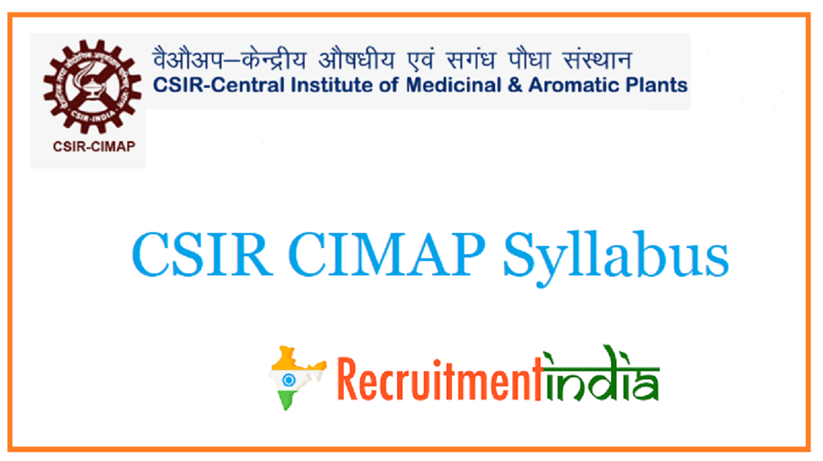 CSIR CIMAP Syllabus